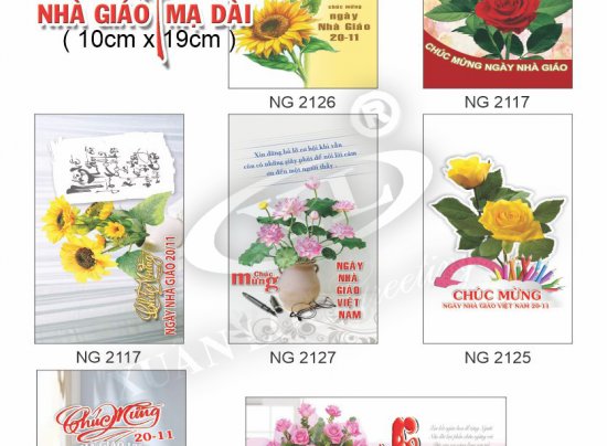 THIỆP 20-11 MẠ DÀI
